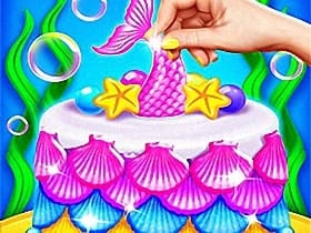 Mermaid Cake Cooking Design 1
