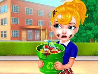 Baby Girl School Cleaning