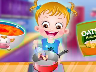 Baby Hazel In Kitchen