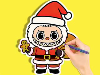 Coloring Book: Christmas Labubu