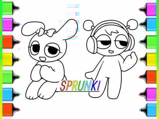 Coloring Book: Sprunki Pinki & Oren