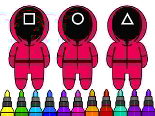 Coloring Book: Squid Game Mask