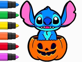 Coloring Book: Stitch Halloween