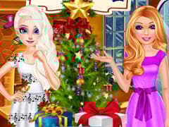 Elsa And Barbie's Christmas Eve