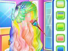 Elsa's Rainbow Hairstyle Design