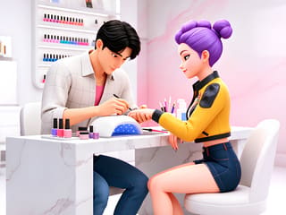 Kpop Demon Hunters Nail Studio