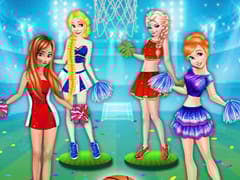 Princesses Basketball Team Cheerleader
