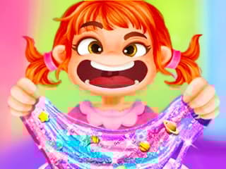 Rainbow Glitter Slime
