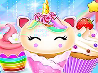 Unicorn Mermaid Cupcake Cooking Design