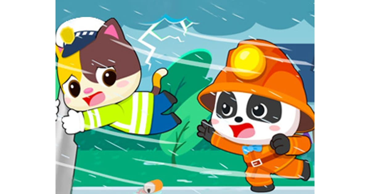 Baby Panda Hurricane Safety - Educational Online