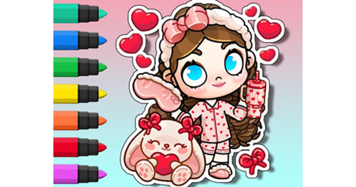 Coloring Book: Avatar World Rose Pajamas Art Game