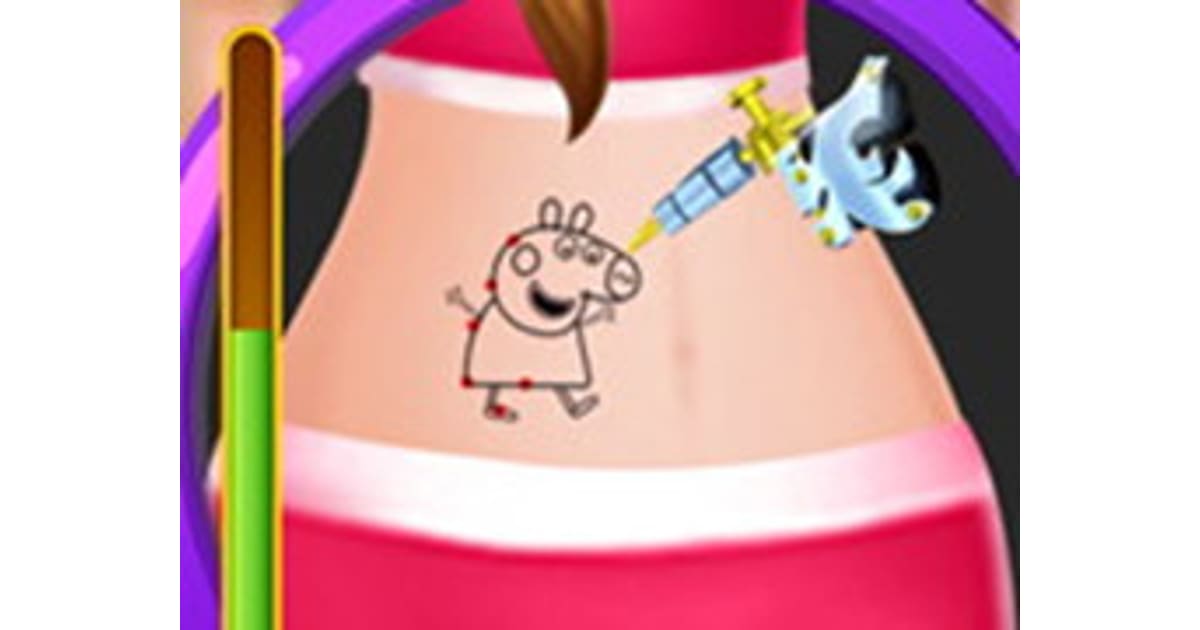 Peppa Pig Tattoo Design - Play Now For Free