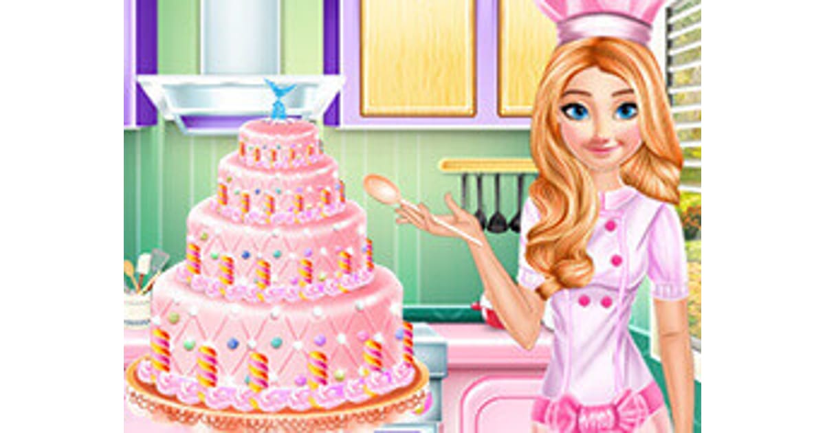 Princess Anna Cooking Cake - Play Now For Free