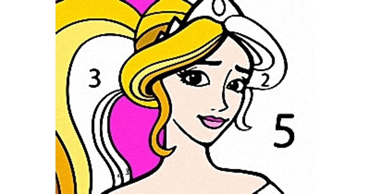 Princess Coloring By Number - Play Now For Free