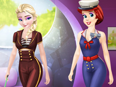 Ariel And Elsa Career Dress Up