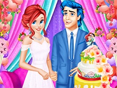 Ariel And Eric Wedding Cake Cooking