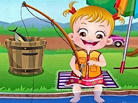 Baby Hazel Fishing Time