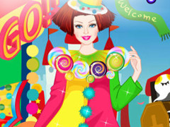 Barbie Clown Princess Dress Up