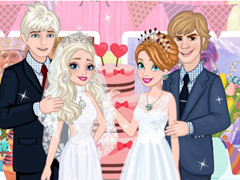 Elsa And Anna Wedding Party