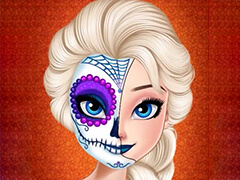 Elsa Halloween Face Makeup