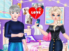 Elsa and Jack Frost Break Up Game