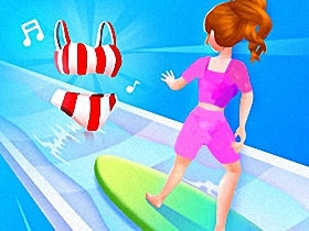 Girl Surfer 3d