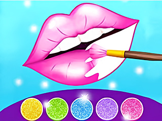 Glitter Lips Coloring Game