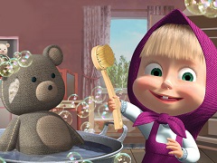 Masha And The Bear Cleaning Game