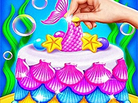 Mermaid Cake Cooking Design 1