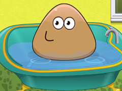 Pou Baby Bathing