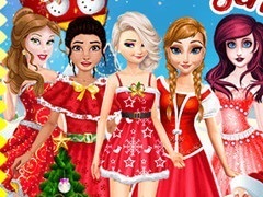Princesses Christmas Card Decoration